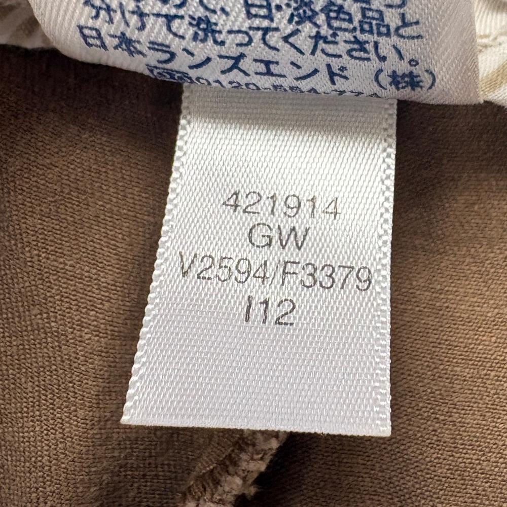 Lands End Fit 2 Womens 12T Brown Chino Pants Wide Leg Cotton Stretch 421914 - Picture 7 of 10